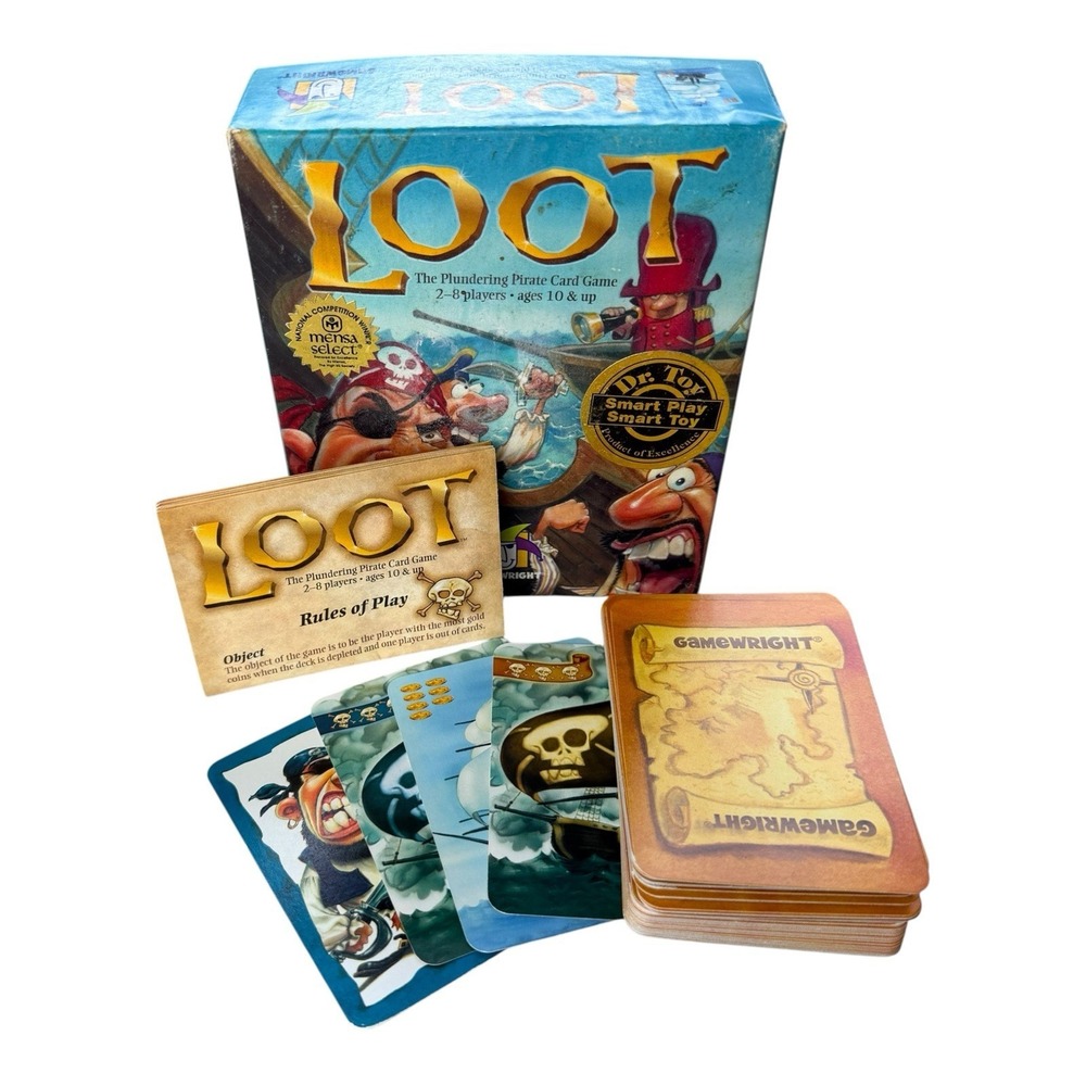 Loot The Plundering Pirate Card Game GameWright Complete Mensa‎ Select Dr Toy